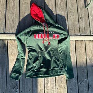 NHL Minnesota Wild Green and Red Crewneck Sweater